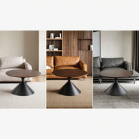 Round Side Table Minimalist Sculptural Side Table Modern Furniture for Living Room, Reading Corner