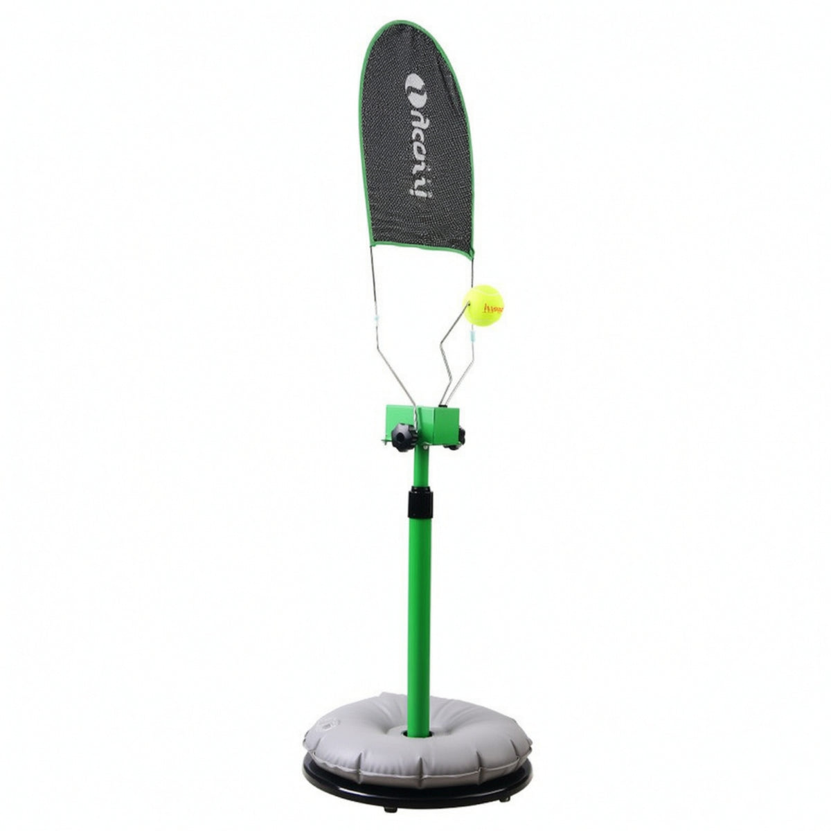 Stable Tennis Swing Practice Aid with Adjustable Pole Portable Tennis Training Device with Weighted Base Non-Slip Practice Kit Anti-Skid for Backyard
