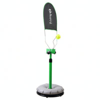 Stable Tennis Swing Practice Aid with Adjustable Pole Portable Tennis Training Device with Weighted Base Non-Slip Practice Kit Anti-Skid for Backyard