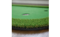 Grass-Textured Golf Putting Mat with Cups Non-Slip Indoor Putting Green with Flags Slim-Profile Compact for Golfers