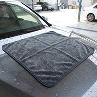 Anti Shedding Towel Car Drying Towel, 80/20 Microfiber Cloths with Braided Texture, Gray Water Absorption Cloth for Vehicle Drying