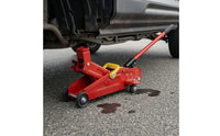 Slim-Profile Hydraulic Floor Jack Manual Hydraulic Trolley Jack Portable Heavy-Duty for Mechanics, Car Owners, Garage