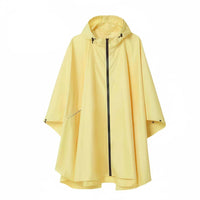 Hooded Rain Poncho Adjustable Hood Waterproof Poncho Jacket Lightweight for Men