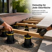Adjustable Pedestal Support for Pavers, Decking, and Water Features