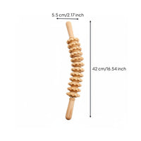 5 Pieces Skin Firming Wooden Massage Roller Set Polished Finish Maderotherapy Tool Kit Ergonomic Design Maderoterapia Kit for Women, Men, Spa