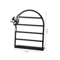 Fairy Silhouette Earring Display Rack Arched Frame Earring Display Stand Flat Base Iron