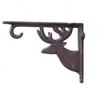 Decorative Scrollwork Right-Angle Shelf Bracket Rustic Cast Metal Shelf Bracket