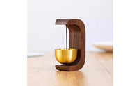 Wooden Entry Chime No Required Door Chime Soothing Sound Wood and Brass Bell for Shop Entrance