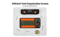 Long-Lasting Roll-up Tool Bag Multi-Purpose Drill Bit Organizer Pouch Tear-Resistant for Carpenters, DIY Enthusiasts, On The Go, Workshop
