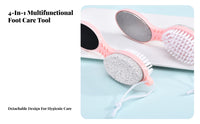 Removes Calluses 4 in 1 Foot File Exfoliating Callus Remover Tool Easy to Use for Beauty Enthusiasts, Athletes, Bathroom, Shower, Travel
