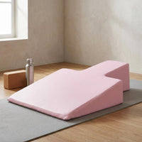 Soft Cushioned Surface Pilates Angled Cushion Contoured Mind-Body Practice Angled Pillow Cutout Section Fitness Gear Training for Home Workout