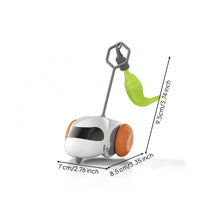 Toy Car with Feather Automatic Cat Teaser Wand Cat Toy with Wand Interactive Self-Moving for Cats, Indoor Play, Floor