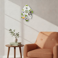 cuckoos Clock with Pendulum Crackle-Finish cuckoos Clock Decorative for Living Room