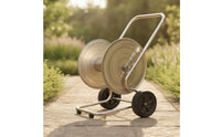 Heavy Duty Garden Hose Reel Cart with Wheels Mobile Hose Reel Cart Portable Leak-Proof for Gardeners, Homeowners, Yard, Patio, Car Washing
