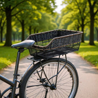 Rear Bike Basket Large Capacity Rear Cycle Basket Heavy Duty for Cyclists, Commuters, Commuting, Errands