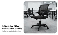 Height Adjustable Ergonomic rotating Chair effortlessRolling Casters Ergonomic Mesh Chair with Headrest Support Office Furniture Sturdy Construction for Students, gaming enthusiasts, Remote Workers, Dorm Room, Workstation