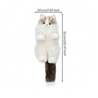 Cat-Shaped Backpack Soft Stuffed Cat Bag Stuffed Backpack Adorable Lifelike for Girls, Cosplay, Travel