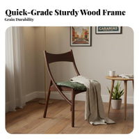 Vintage Design Feline Ear Back Chair Solid Wood Legs Accent Seat High-Density Foam Cushion Household Furniture Ergonomic Backrest for Small Apartment Residents, Interior Design Enthusiasts, Homeowners, Dining Room, Bedroom, Home Office, Kitchen