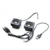 USB Speakers with 3.5 Mm Plug Stereo Wired Desktop Speakers for Office