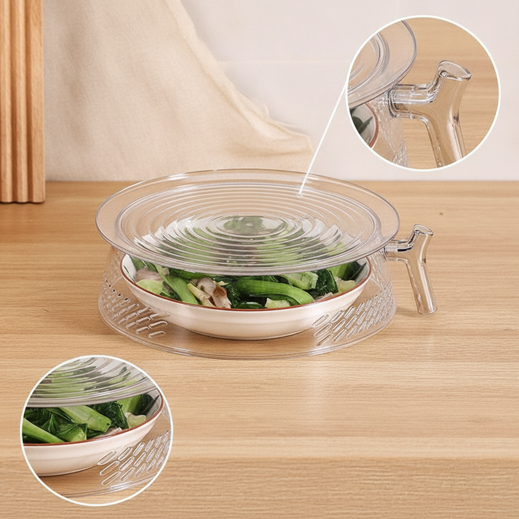 Multi-layer Insulated Food Cover for Dining Table - Hollow Design, Dustproof and Mosquito-proof