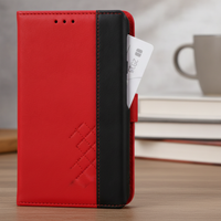 Bi-Fold Universal Phone Wallet Case with Push Clip and Color Blocking