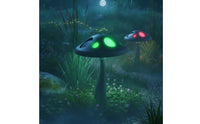 Solar mushrooms Lamp with Ground Stake Sun-Powered Garden Lamp Cute Figurine Lights for Patio