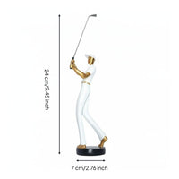 Golf Swing Figurine Nordic Style Golf Figurine Realistic Details Ornament for Living Room