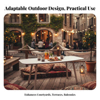 5 Pieces 4-Person Table and Chair Set Weather-Resistant Outdoor Furniture Includes seat pads Garden Dining Group for Families, Patio, Balcony, Backyard