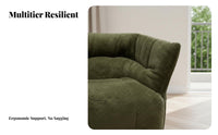 Light Luxury Single-Person Sofa signature design Upholstered Accent Chair Modern Design Armchair Soft Fabric Upholstery for Apartment Dwellers, Homeowners, Readers, Living Room, Balcony, Bedroom, perusing corner