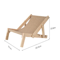 Sisal Cat Lounger Easy Assembly Wooden Cat Scratching Scratching Surface-Resistant Textile Pet Supplies for Cats, Indoor, Balcony