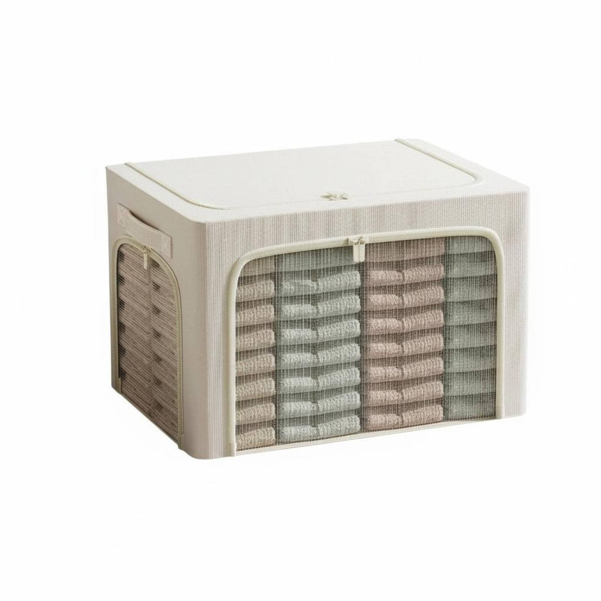 foldable Framed Container Large Capacity textile storage container Foldable Design for Attic