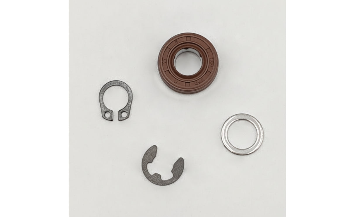 4-Piece Oil Seal and Retaining Clip Set with Nitrile Rubber Seal