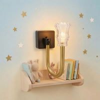 Night Light with USB Connection Retro Wall-Mounted Night Light Lamp Compact for Bedside, Hallway