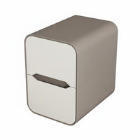 Space-Saving Design Narrow 2-Drawer End Table Modern Design Narrow Storage Cabinet Quiet Drawers Nightstand Easy to Clean for Apartment Dwellers, Homeowners, Students, Small Areas, Dorm Room, Hallway