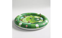 Floating Water Chipping Green Sturdy Pool Golf Game with Club Inflatable Golf Pad with Balls Waterproof Soft-Touch for Families