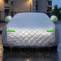 Thickened Quilted Car Cover Padded Full Car Cover Mirror Pockets Vehicle Accessory Enveloping