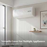 Air Conditioner Cover Dustproof Transparent Film Cover Thickened & Sturdy Versatile Appliance Wrap for Movers, Moving, Bedroom