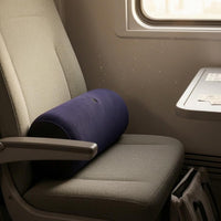 Flocked Inflatable Pillow Valve Inflatable Back Support Pillow Portable Travel Back Cushion Ergonomic Shape
