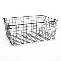 Wire Mesh Fruit Basket for Kitchen Countertop and Vegetable Storage, Large Metal for Shelves in Multiple Rooms, Electroplated Finish