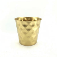 Hammered Metal Planter with Textured Surface Decorative Tapered Planter Sophisticated Flower Pot Long-Lasting for Home Decor, Desk