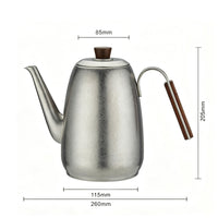 Teapot with Infuser Tapered Spout Tea Pot with Infuser Brushed for Home Kitchen