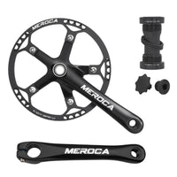 Crankset with Five-Bolt Chainring Mount Unibody Folding Bike Crankset Low-Profile Crank Arms for Cyclists