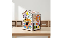 Busy Board House Child-Centered Busy House Toddler for Playroom, Preschoolers