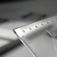 Clear Nautical Chart Plotting Instrument Flat Marine Chart Drafting Tool Sturdy Navigation Ruler Long-Lasting for Students
