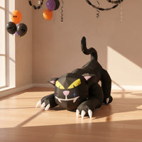Inflatable Cat Crouching Cat Inflatable Holiday Decorations for Yard