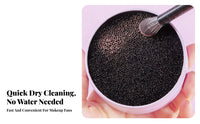 No Water Needed Makeup Brush Cleaning Box Waterless Dry Makeup Brush Cleaner Reusable for Travel, Dressing Table, Bathroom