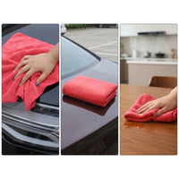 360 GSM Car Microfibre Cloth and Microfibre Towel, Portable Touch Up Towel for Detailing, Whip-Stitched Mixed-Fiber Yarn for Water Absorption