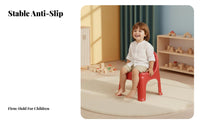 Rounded Corners Small Backrest Stool Easy to Clean child's Chair Lightweight young child Seat Stable Design for young children, Preschoolers, Parents, Kindergarten, Preschool, Daycare, play area