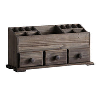 Desk Organizer with Drawers Vintage Desktop Organizer 3-Drawer for Dressing Table