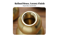 Three-Section Gourd Decoration Polished Finish Brass Gourd Trinket Hanging Decoration Handmade Individual Accessory